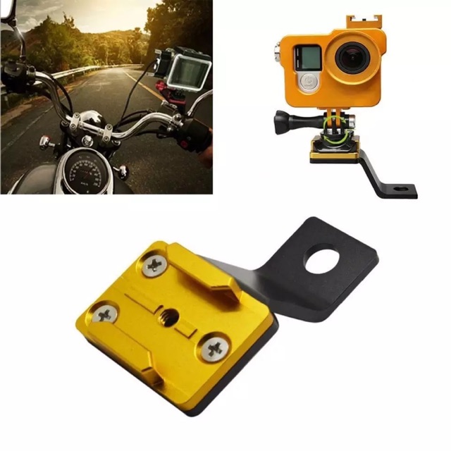 ขายึด กล้องแอคชั่น หูกระจก มอไซด์ gopro sj eken 4k xiaomi yi action camera