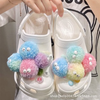 CROCS Jibbitz อุปกรณ์เสริมรองเท้าผ้าใบ DIY ลายดอกไม้สําหรับตกแต่งลูกตา