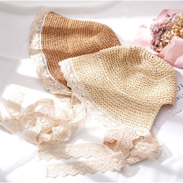 หมวกสาน Sunshine  หมวกปีกกว้าง (B47) - รูปที่ 5