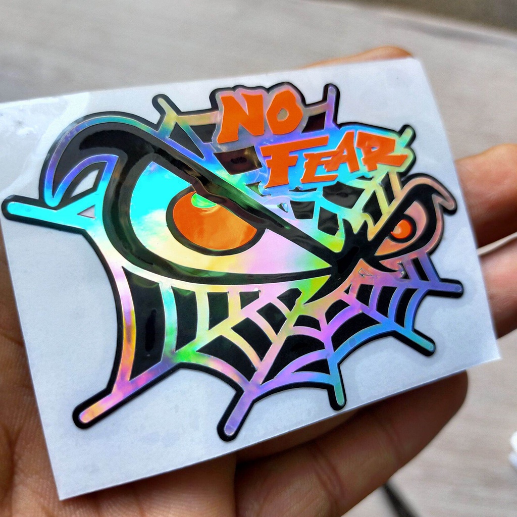 ไม่มีสติ๊กเกอร์ FEAR ไม่มีการสติ๊กเกอร์ MOTORCYCLES NO FEAR HOLOGRAM สติ๊กเกอร์ไม่มี FEAR HOLOGRAM ส