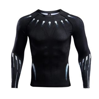 เสื้อยืดแขนยาว แบล็คแพนเธอร์ (Black Panther 2018) Compression