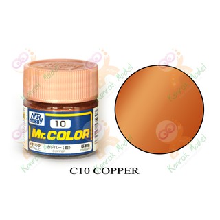 สีสูตรทินเนอร์ Mr.hobby Mr.color C10 Copper Metallic 10ml