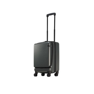 ace. Cornerstone-Z Hard side zippered luggage with dual wheel casters 21" - Gun Metalic (5 Years Warranty)