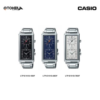 CASIO Standard  นาฬิกาข้อมือผู้หญิง รุ่น LTP-E151D-1BDF/LTP-E151D-2BDF/LTP-E151D-7BDF ของเเท้ประกันศูนย์ CMG 1 ปี