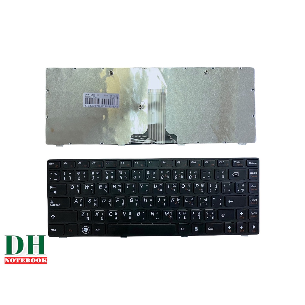 คีย์บอร์ดโน๊ตบุ๊ค keyboard Lenovo Ideapad B470 G470 B490 G475 V470 V480 V475 TH-ENG