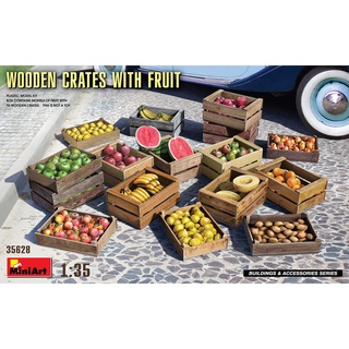 Scale Model MiniArt 1/35 MI35628 WOODEN CRATES WITH FRUIT