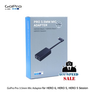 GoPro Pro 3.5mm Mic Adapter for HERO8 /Hero 7 Black / 6 Black / 5 Black / Session