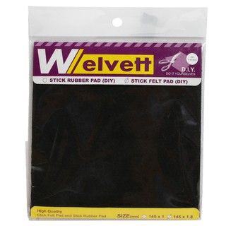   สักหลาด WELVET เหลี่ยมDIY145X1.8MM BK