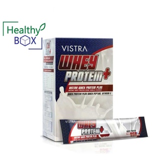 VISTRA Whey Protein รสวานิลลา 225 g 1กล่อง 15 ซอง (V)