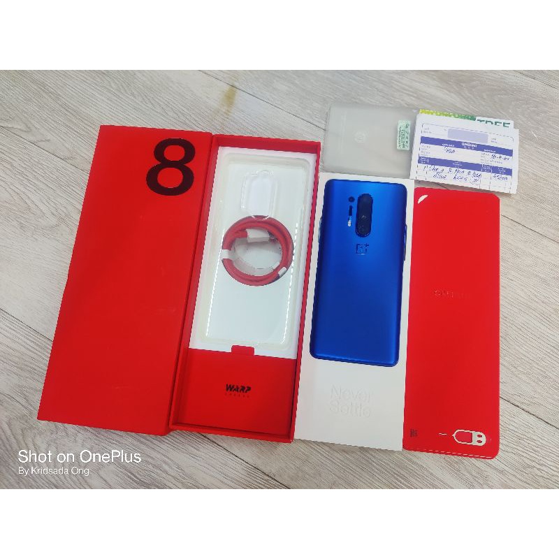 OnePlus 8 Pro 5G  สีน้ำเงิน Ram 12GB Rom 256GB มือ2 เดิมๆ เครื่องนอก Rom Global  Snapdragon 865 สภาพสวยใส