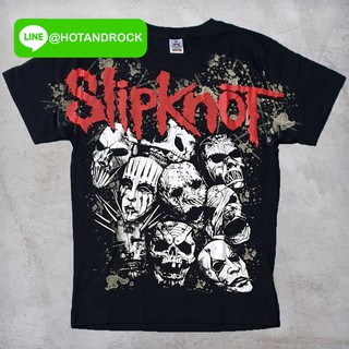 เสื้อยืดเนื้อ Cotton 💯 สัมผัสนุ่ม เบาสบาย SLIPKNOT สีดำ