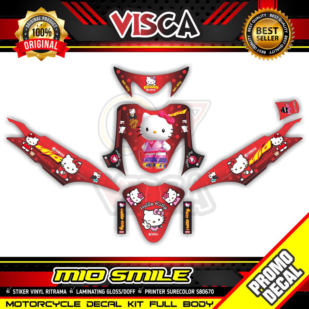 รูปลอก Mio Smile Full Body สติกเกอร์ Mio Smile Full Body Striping Mio Smile Variation Decal โฮโลแกรม