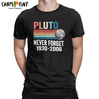 [COD]เสื้อยืดแขนสั้น พิมพ์ลาย Summwe Pluto Never Forget 1930 2006 แฟชั่นสําหรับผู้ชายS-5XL