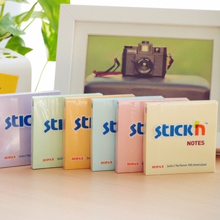 กระดาษโน้ตกาวในตัว STICKN ขนาด 3x3 นิ้ว สีพาสเทล (PC)