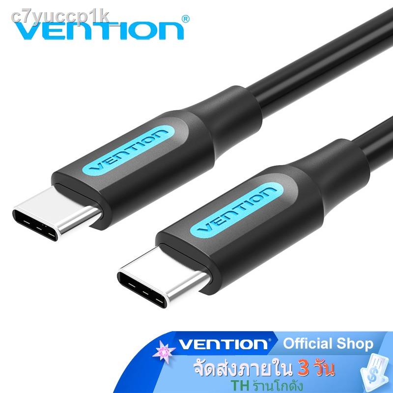 №🔥ส่งไวจากไทย🔥Vention Type C Pd 60 W 3a Usb สายเคเบิ้ลชาร์จความเร็วสูง 480 Mbps สําหรับ Macbook Ipho