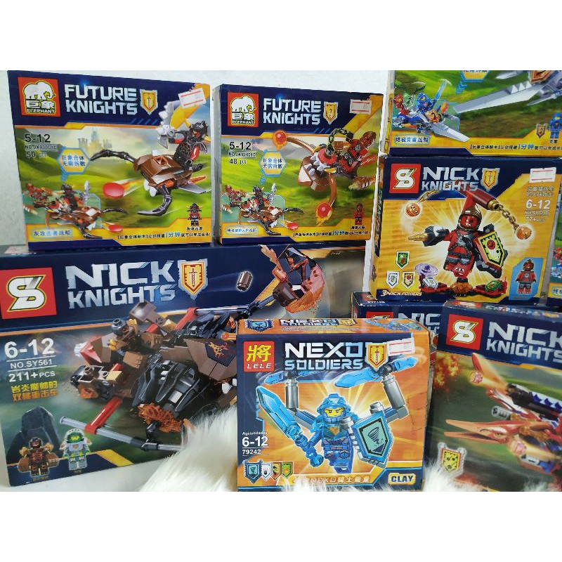 LEGO Nexo Knights ของเล่นตัวต่อเลโก้ เลโก้จีน เน็กโซไนท์ ราคาถูก คุณภาพดี.เลโก้ตัวต่อ  เน็กโซไนท์ กล่องกลาง