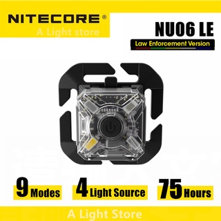 ของแท้ Nitecore NU06 LE ไฟหน้า ไฟสัญญาณ 9 โหมด พร้อมไฟ 4 ดวง สําหรับบังคับใช้กฎหมาย