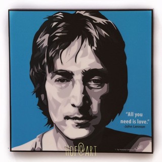 John Lennon #1 The Beatles จอห์น เลนนอน เดอะบีทเทิลส์ รูปภาพ​ติดผนัง pop art กรอบรูป แต่งบ้าน ของขวัญ รูปภาพ โปสเตอร์