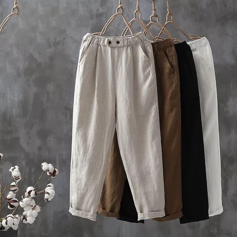 •HEN.OUTFIT• | ซื้อ 1 แถม 1 - ZIONA LINEN PANTS / LINEN PANTS BUTTONS 2 / LINEN PANTS / LINEN TROUSE