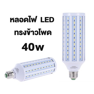 หลอดไฟ LED ทรงข้าวโพด 40W 6500K แสงขาว สำหรับไฟถ่ายรูป สตูดิโอ ชนิดขั้ว E27