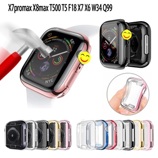 เคส X7promax X8max T500 T5 F18 X7 X6 W34 Q99 เคสใส TPU  เคสนาฬิกา สำหรับ iwatch series 6 5 SE 44มม