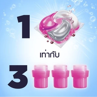 Downy ดาวน์นี่ เจลบอล ผลิตภัณฑ์ซักผ้าสูตรเข้มข้น กลิ่นการ์เด้น บลูม ถุงเติม25ก้อน 444 กรัม