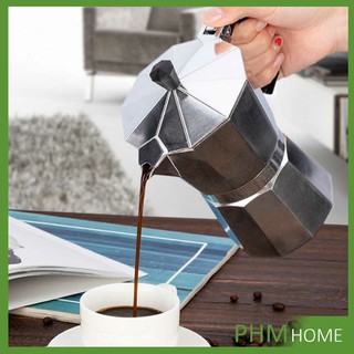 [A694] หม้ออลูมิเนียมเอสเพรสโซ่ หม้อต้มกาแฟแบบแรงดัน กาต้มกาแฟสด Aluminum espresso pot