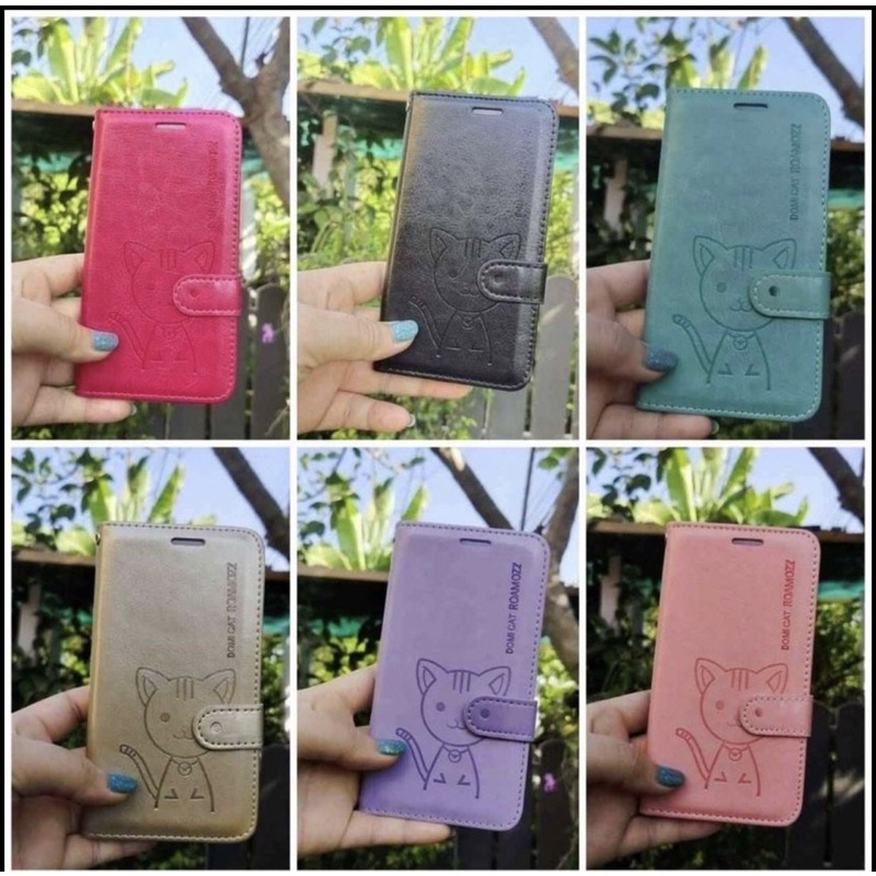 เคสฝาพับแมว ตังได้ใส่บัตรได้ Vivo y91i y91 y95 v5 y19 S1 S1pro y55