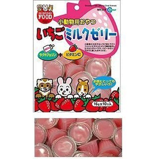 Marukan Strawberry Milk Jelly for Small Animals (16 g. x 14)