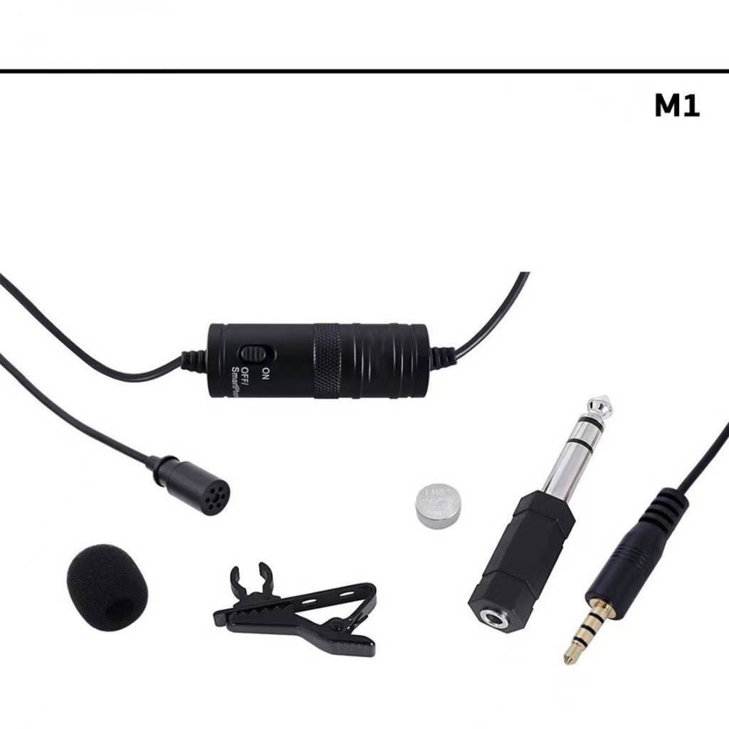 🔥M1 ไมโครโฟน สำหรับไลฟ์สด สำหรับสมาร์ทโฟน ไมค์กล้องDSLR กล้องวีดีโอ📱🎥📺👍