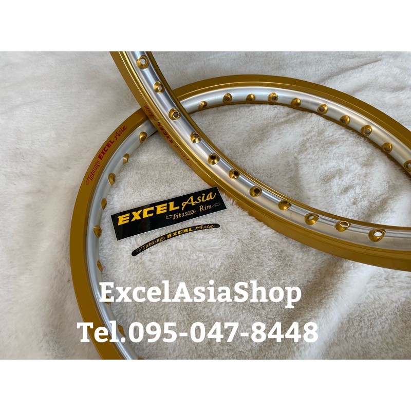 ล้อexcel asia แท้ สีทองทูโทน (ราคาต่อคู่)