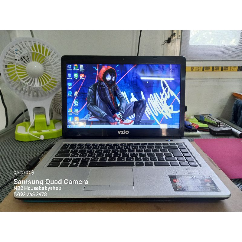 Notebook มือ2 Vzio E14V03CPU AMD E2-1800แรม 6 gb. HDD 500GBแบตไม่เก็บไฟเสียบปลั๊กเล่นปกติ สภาพสวย