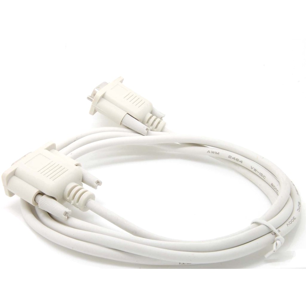 Serial RS232 Null Modem Cable Female To Female DB9 Cross connection