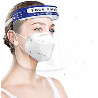 หน้ากาก face shield ป้องกันละอองฝอย ไอ จาม กัน ไวรัส แบคทีเรีย (พร้อมส่ง)