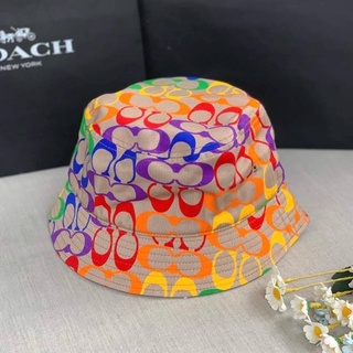 Coach Rainbow Signature Bucket Hat ขนาด 56cm.