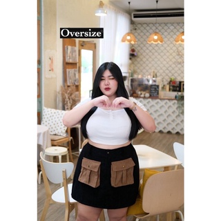 🔥Plussize🔥กระโปรงคนอ้วน🔥Freesize 34-46" สะโพก 54