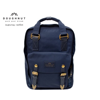DOUGHNUT BAG : MACAROON THE MYSTIC CLUB SERIES CLASSIC : NAUTICAL ลวดลายสีทองบนพื้นหลังสีน้ำเงินทะเลเป็นสัญลักษณ์ของดวงดาว กระเป๋าโดนัทเป้สะพายหลังน้ำหนักเบา หนังแท้ กันน้ำได้ กระเป๋าเป้  (รหัสสินค้า 09422)