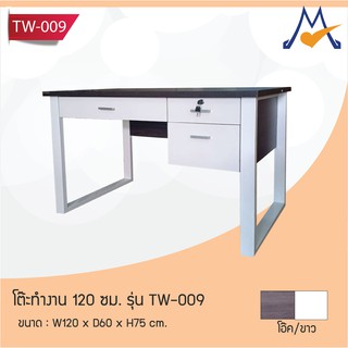 โต๊ะทำงาน 120 ซม. รุ่น TW-009 / FW (โปรดสอบถามค่าบริการก่อนนะคะ)