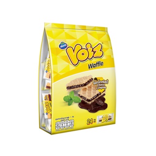 Voiz วอยซ์ วาฟเฟิลช็อกโกคริสปี้ 8 g. 24ซอง(แพ็คครอบครัว)