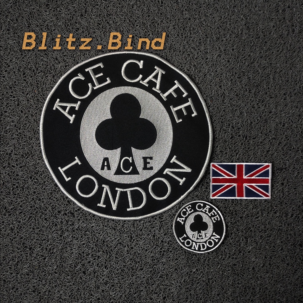 Ace CAFE LONDON EMBLEM เย็บเย็บปักถักร้อย PATCH