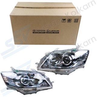 ไฟหน้า CAMRY 09 แท้ห้าง ซ้าย/ขวา เบ้าเทา + หลอด (81150-YZB07) / (81110-YZB07)