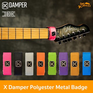 IBOX X Damper Polyester Metal Badge Fretwraps Damper สายรัดคอกีต้าร์ เบส อูคูเลเล่