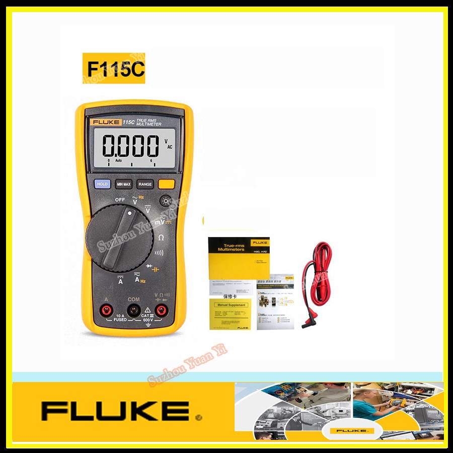 ใหม่ Fluke 115C Field Multimeter Backlight F115C
