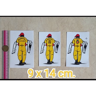 สติ๊กเกอร์ติดรถ 9x14cm.  หน่วยกู้ภัย RESCUE อพปร.