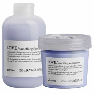 Davines Love Smoothing Shampoo 250ml / Conditioner 250ml แชมพู ครีมนวด ดาวิเนส ผมชี้ฟู