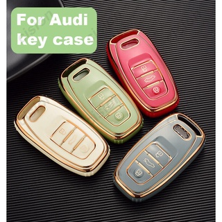 เคสรีโมทกุญแจรถยนต์สําหรับ Audi A1 A3 A4 A5 A6 A7 A8 Q3 Q5 Q7 S4 S5 S6 S7 S8 R8 Tt