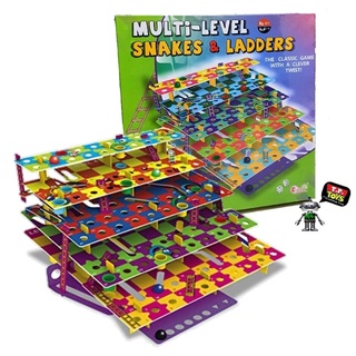 T.P. TOYS Multi-Level Snake &amp; Ledder เกมส์กระดาน เกมส์บันไดงู 3D 5 ชั้น 100 ช่อง เล่นได้ 2 คนขึ้นไป