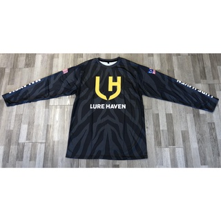 เสื้อกีฬาแขนยาว ลายทีม Lure Haven Dri Fit Jersey Evergreen Jackson Duo Ima Jackall