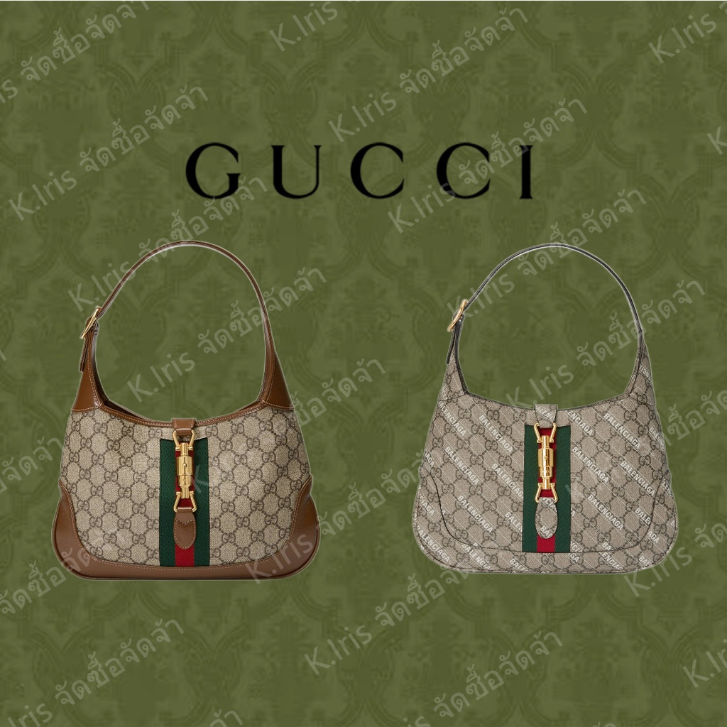 Gucci / GG/แบบใหม่ / Jackie 1961 series กระเป๋าถือใบเล็ก/ กระเป๋าสะพายข้าง
