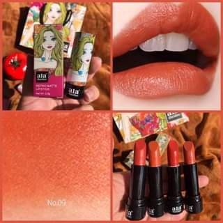 lipstick ala duoduo retro matte ลิปสติกเอล่า เนื้อเเมท ริมฝีปากดูอวบอิ่ม สายฝอ  เฉดสีสด เหมาะกับทุกลุค เพียง 25 บาทเท่าน